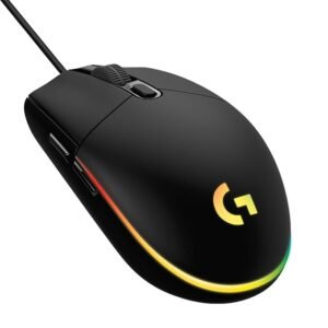 Logitech G102 Light Sync Gaming Mouse with Customizable RGB Lighting, 6 Programmable Buttons, Gaming Grade Sensor, 8K DPI Tracking,16.8mn Color, Light Weight - White